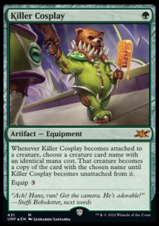 (431) Magic The Gathering Unfinity: Extras Single: Killer Cosplay Holo Mythic