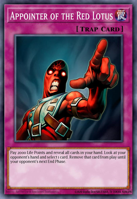 (080) YuGiOh TCG SOVR: Stardust Overdrive Single: Appointer of the Red Lotus  Common