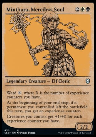 (432) Magic The Gathering Commander Legends: Battle for Baldur's Gate: Extras Single: Minthara, Merciless Soul (V.2) Holo Uncommon