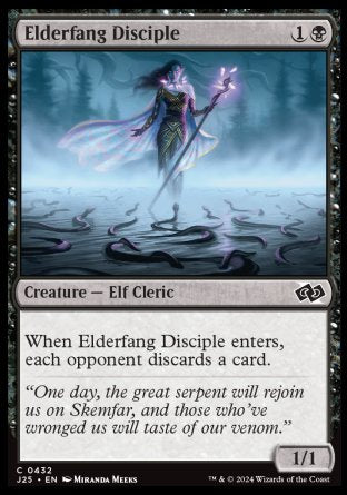 (432) Magic The Gathering Foundations Jumpstart Single: Elderfang Disciple  Common