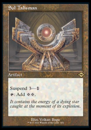(432) Magic The Gathering Modern Horizons 2: Extras Single: Sol Talisman (V.1)  Rare