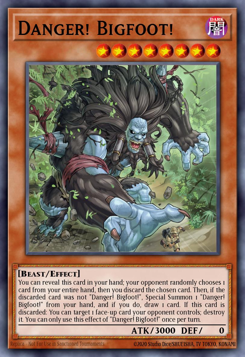 (019) YuGiOh TCG RA03: Quarter Century Bonanza Single: Danger! Bigfoot! (V.8 - Platinum Secret Rare)  Platinum Secret Rare