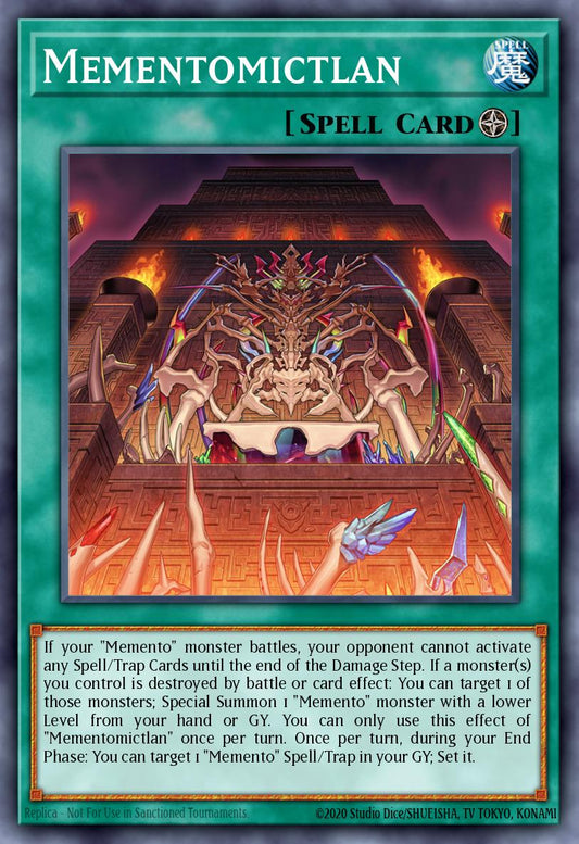 (298) YuGiOh TCG MP24: 25th Anniversary Tin: Dueling Mirrors Single: Mementomictlan  Ultra Rare