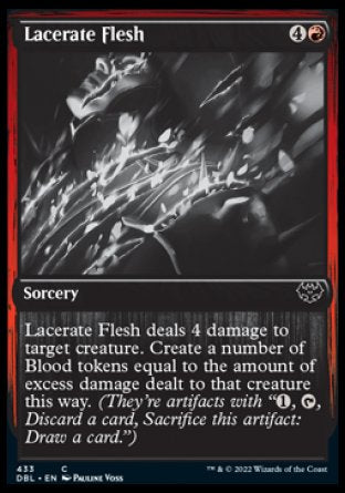 (433) Magic The Gathering Innistrad: Double Feature Single: Lacerate Flesh Holo Common
