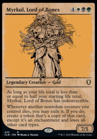 (433) Magic The Gathering Commander Legends: Battle for Baldur's Gate: Extras Single: Myrkul, Lord of Bones (V.2) Holo Rare