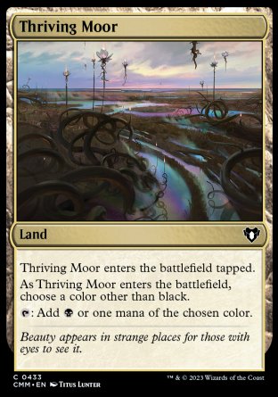 (433) Magic The Gathering Commander Masters Single: Thriving Moor  Common