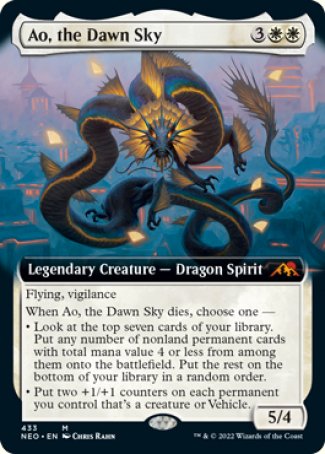 (433) Magic The Gathering Kamigawa: Neon Dynasty: Extras Single: Ao, the Dawn Sky (V.2) Holo Mythic