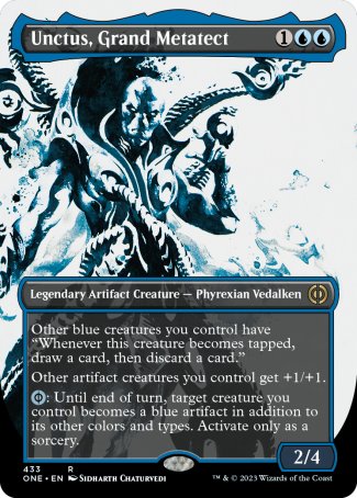 (433) Magic The Gathering Phyrexia: All Will Be One: Extras Single: Unctus, Grand Metatect (V.2)  Rare