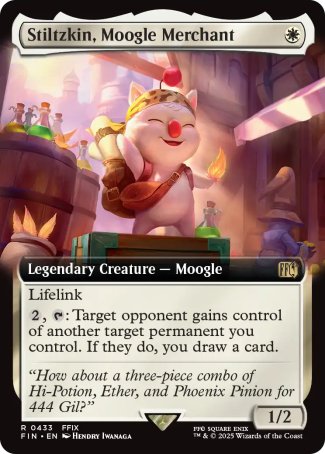 (433) Magic The Gathering Magic: The Gathering - FINAL FANTASY: Extras Single: Stiltzkin, Moogle Merchant (V.2) Holo Rare
