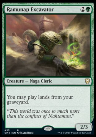 (433/361) Magic The Gathering Commander Legends: Extras Single: Ramunap Excavator  Rare