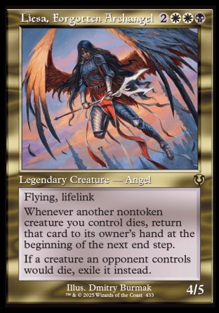 (433) Magic The Gathering Innistrad Remastered: Extras Single: Liesa, Forgotten Archangel Holo Rare