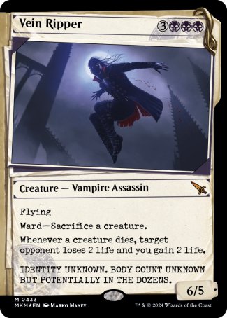 (433) Magic The Gathering Murders at Karlov Manor: Extras Single: Vein Ripper (V.2)  Mythic