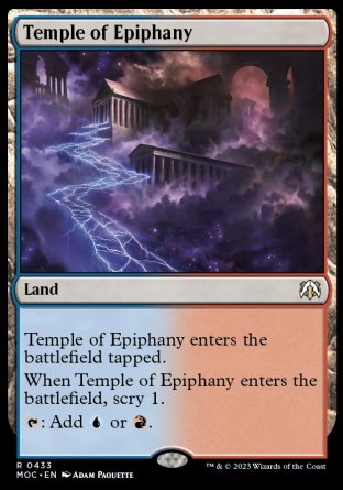 (433) Magic The Gathering Commander: March of the Machine Single: Temple of Epiphany  Rare