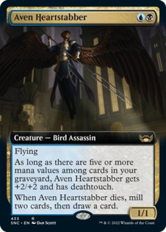 (433) Magic The Gathering Streets of New Capenna: Extras Single: Aven Heartstabber Holo Rare