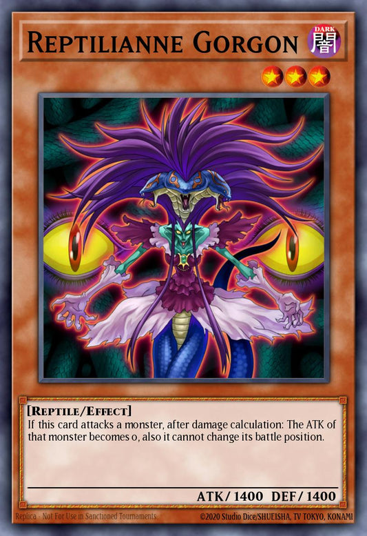 (020) YuGiOh TCG SOVR: Stardust Overdrive Single: Reptilianne Gorgon  Common