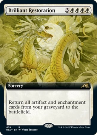(434) Magic The Gathering Kamigawa: Neon Dynasty: Extras Single: Brilliant Restoration (V.2)  Rare