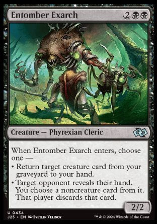 (434) Magic The Gathering Foundations Jumpstart Single: Entomber Exarch  Uncommon