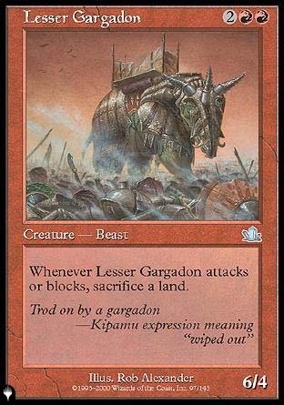(097) Magic The Gathering The List Single: Lesser Gargadon  Uncommon