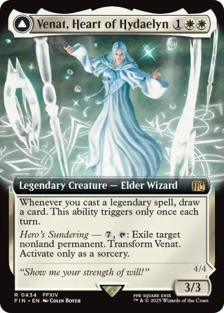 (434) Magic The Gathering Magic: The Gathering - FINAL FANTASY: Extras Single: Venat, Heart of Hydaelyn // Hydaelyn, the Mothercrystal (V.2)  Rare