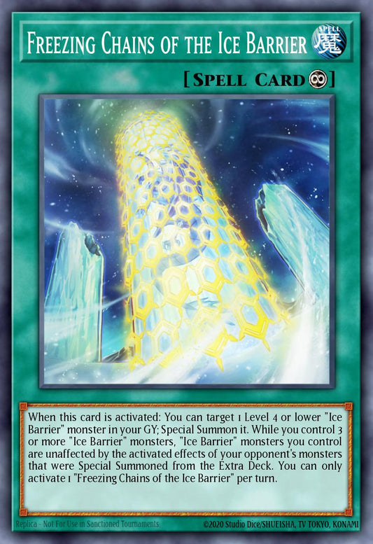 (103) YuGiOh TCG BLTR: Battles of Legend: Terminal Revenge Single: Freezing Chains of the Ice Barrier  Ultra Rare