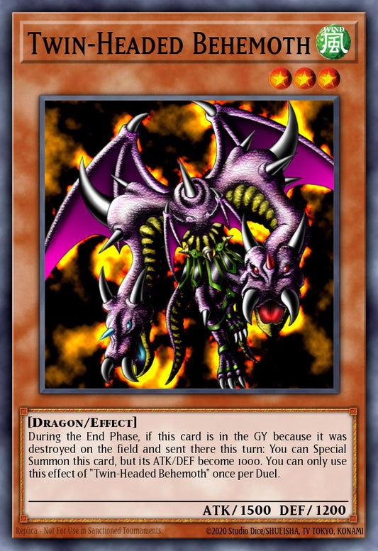 (174) YuGiOh TCG DB2: Dark Beginning 2 Single: Twin-Headed Behemoth  Common
