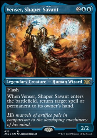 (435) Magic The Gathering Double Masters 2022: Extras Single: Venser, Shaper Savant Holo Rare