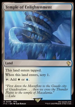 (435) Magic The Gathering Commander: Magic: The Gathering - FINAL FANTASY: Collector's Edition Single: Temple of Enlightenment Holo Rare