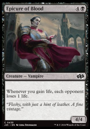 (435) Magic The Gathering Foundations Jumpstart Single: Epicure of Blood  Common
