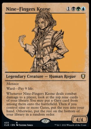 (435) Magic The Gathering Commander Legends: Battle for Baldur's Gate: Extras Single: Nine-Fingers Keene (V.2)  Rare