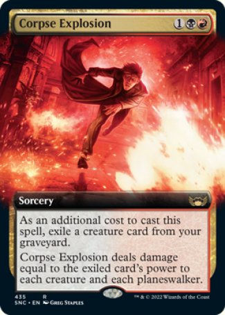 (435) Magic The Gathering Streets of New Capenna: Extras Single: Corpse Explosion Holo Rare