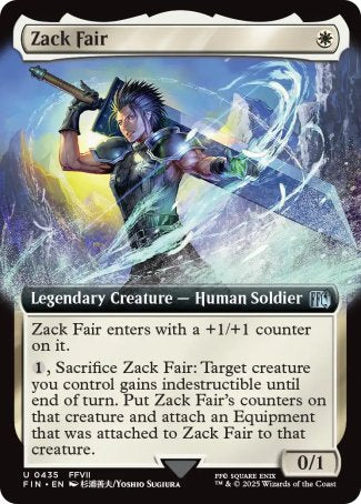 (435) Magic The Gathering Magic: The Gathering - FINAL FANTASY: Extras Single: Zack Fair (V.1)  Uncommon