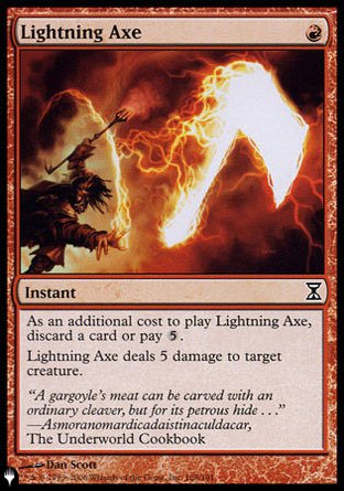 (168) Magic The Gathering The List Single: Lightning Axe  Common