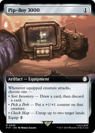 (435) Magic The Gathering Universes Beyond: Fallout: Extras Single: Pip-Boy 3000 (V.1)  Holo Rare
