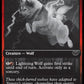 (435) Magic The Gathering Innistrad: Double Feature Single: Lightning Wolf Holo Common