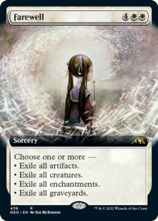 (436) Magic The Gathering Kamigawa: Neon Dynasty: Extras Single: Farewell (V.2)  Rare