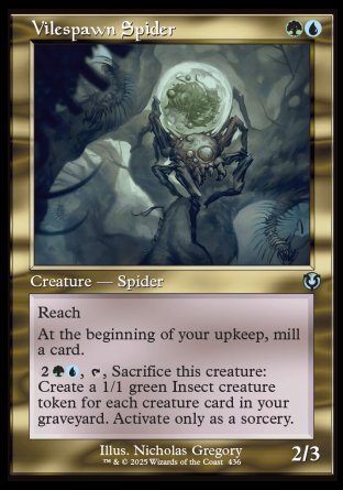 (436) Magic The Gathering Innistrad Remastered: Extras Single: Vilespawn Spider  Uncommon