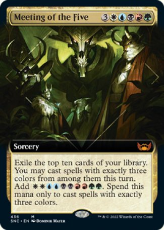 (436) Magic The Gathering Streets of New Capenna: Extras Single: Meeting of the Five Holo Mythic