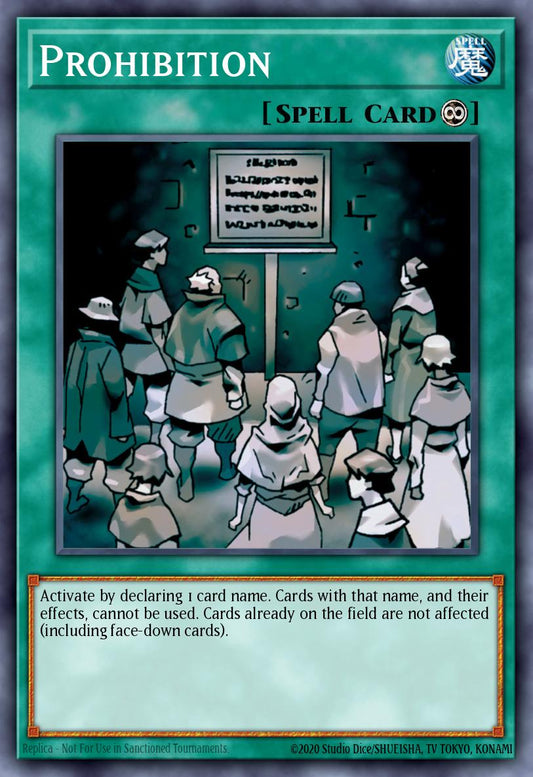 (267) YuGiOh TCG LCYW: Legendary Collection 3: Mega Pack Single: Prohibition  Secret Rare