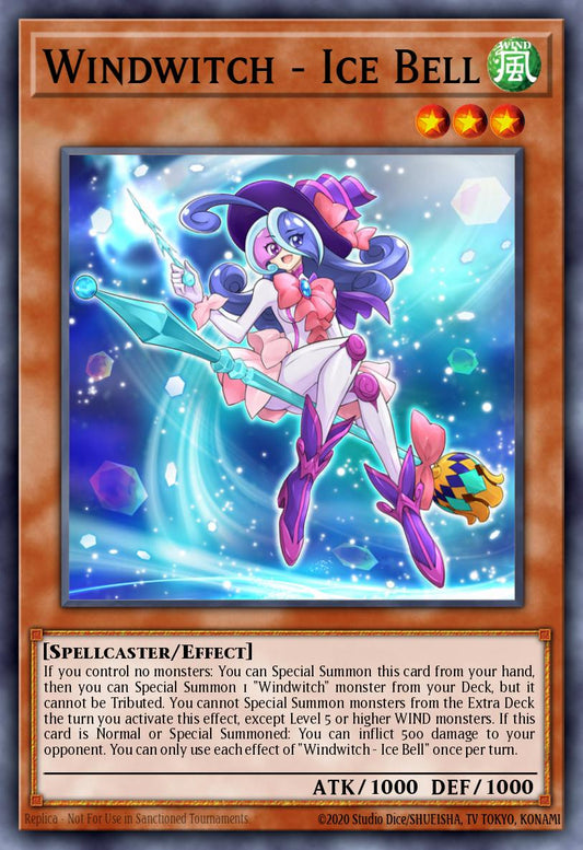 (273) YuGiOh TCG RA04: Quarter Century Stampede Single: Windwitch - Ice Bell (V.1 - Platinum Secret Rare)  Platinum Secret Rare