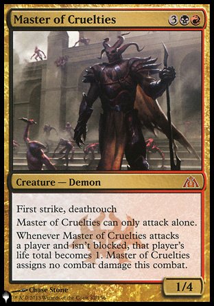 (082) Magic The Gathering The List Single: Master of Cruelties  Mythic