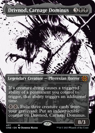(437) Magic The Gathering Phyrexia: All Will Be One: Extras Single: Drivnod, Carnage Dominus (V.3) Holo Mythic
