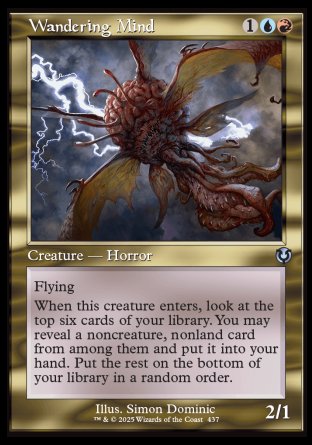 (437) Magic The Gathering Innistrad Remastered: Extras Single: Wandering Mind  Uncommon