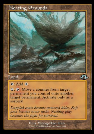 (437) Magic The Gathering Modern Horizons 3: Extras Single: Nesting Grounds  Holo Uncommon