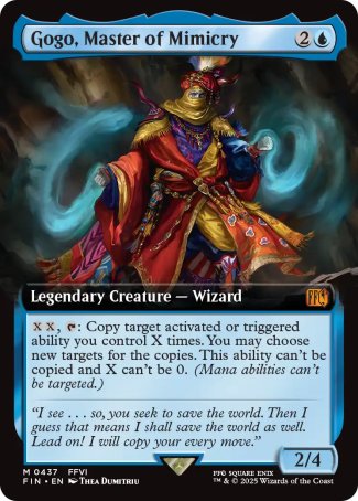 (437) Magic The Gathering Magic: The Gathering - FINAL FANTASY: Extras Single: Gogo, Master of Mimicry (V.2)  Mythic