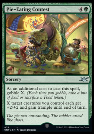 (437) Magic The Gathering Unfinity: Extras Single: Pie-Eating Contest  Uncommon