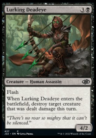 (437) Magic The Gathering Jumpstart 2022 Single: Lurking Deadeye  Common