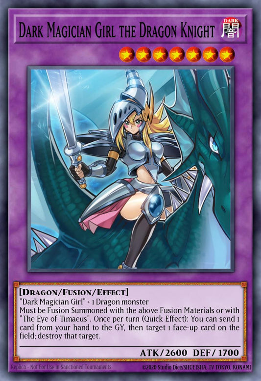 (258) YuGiOh TCG RA03: Quarter Century Bonanza Single: Dark Magician Girl the Dragon Knight (V.1 - Platinum Secret Rare)  Platinum Secret Rare