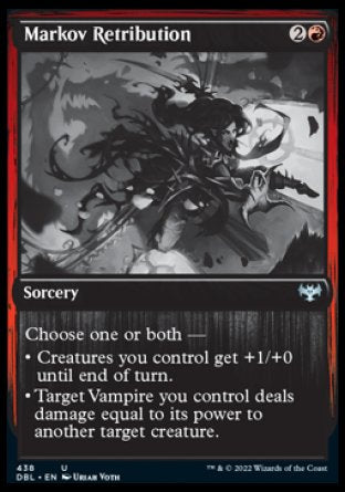 (438) Magic The Gathering Innistrad: Double Feature Single: Markov Retribution  Uncommon