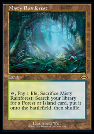 (438) Magic The Gathering Modern Horizons 2: Extras Single: Misty Rainforest (V.1)  Rare