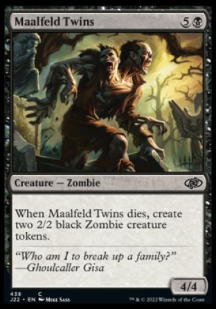 (438) Magic The Gathering Jumpstart 2022 Single: Maalfeld Twins  Common